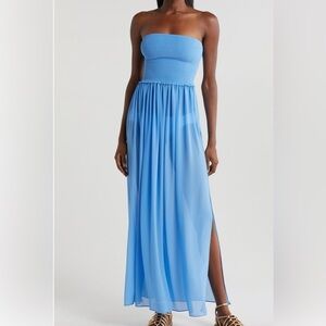 NWT RAMY BROOK Calista Maxi Dress serine blue  Size L